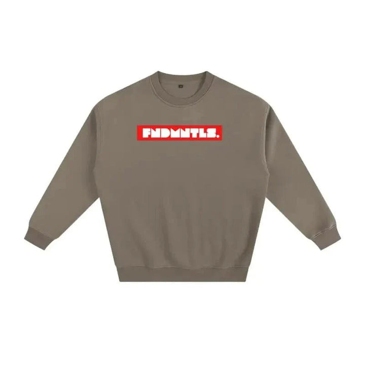 Fleeced Cotton Blend Graphic Sweatshirt by Shop FNDMNTLS - Tshirts, Autumn Winter Fashion, Casual Wear