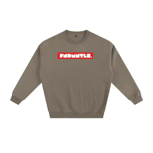 Fleeced Cotton Blend Graphic Sweatshirt by Shop FNDMNTLS - Tshirts, Autumn Winter Fashion, Casual Wear