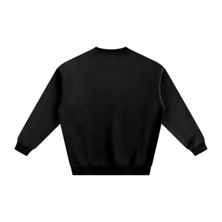 Fleeced Cotton Blend Graphic Sweatshirt by Shop FNDMNTLS - Tshirts, Autumn Winter Fashion, Casual Wear