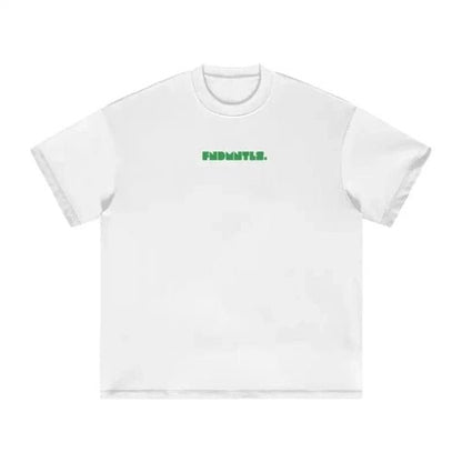 Green Logo Heavyweight Earth Tone Graphic T-Shirt by Shop FNDMNTLS - Tshirts, 100% Cotton, 100% Cotton Shirt