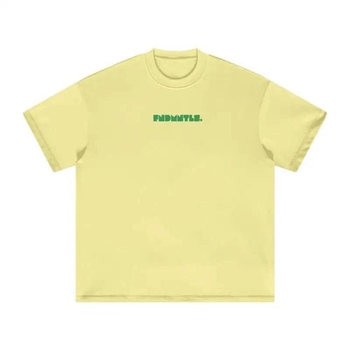 Green Logo Heavyweight Earth Tone Graphic T-Shirt by Shop FNDMNTLS - Tshirts, 100% Cotton, 100% Cotton Shirt