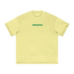Green Logo Heavyweight Earth Tone Graphic T-Shirt by Shop FNDMNTLS - Tshirts, 100% Cotton, 100% Cotton Shirt