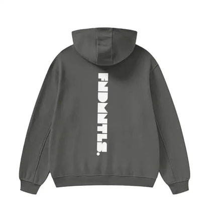 FNDMNTLS. High Neck Insulated Fleece Hoodie - Heretic-s Streetwear - Comfortable Fit - Daily Casual Wear
