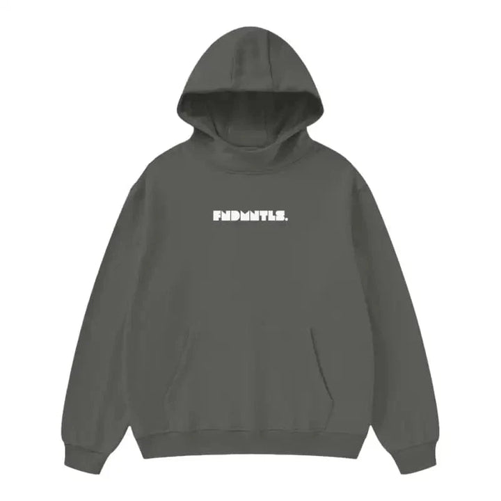 FNDMNTLS. High Neck Insulated Fleece Hoodie - Heretic-s Streetwear - Comfortable Fit - Daily Casual Wear