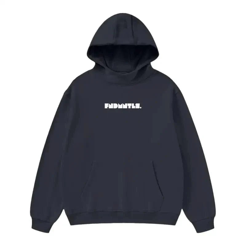 FNDMNTLS. High Neck Insulated Fleece Hoodie - Heretic-s Streetwear - Comfortable Fit - Daily Casual Wear