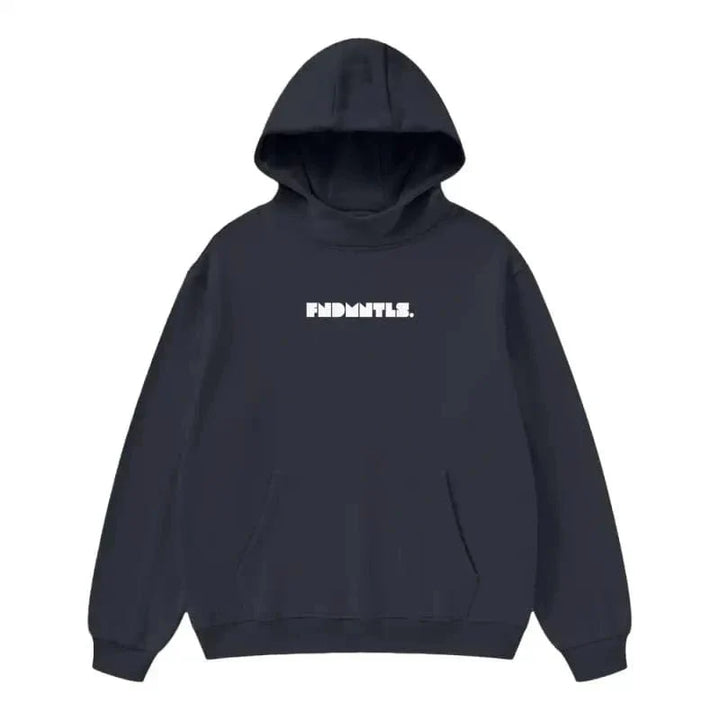 FNDMNTLS. High Neck Insulated Fleece Hoodie - Heretic-s Streetwear - Comfortable Fit - Daily Casual Wear