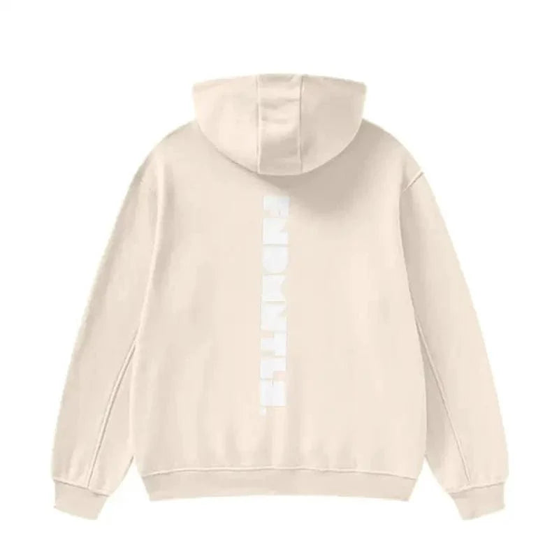 FNDMNTLS. High Neck Insulated Fleece Hoodie - Heretic-s Streetwear - Comfortable Fit - Daily Casual Wear