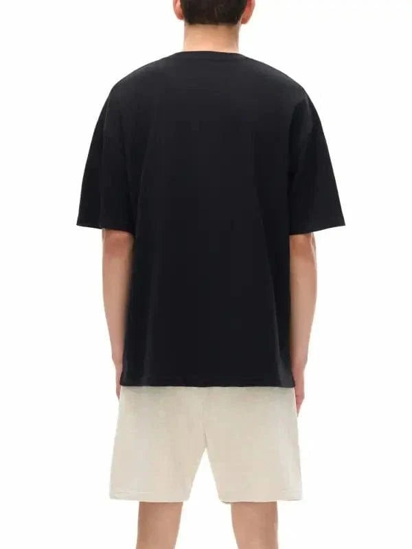 Oversize Deep Drop Blank Tee by Shop FNDMNTLS - Tshirts, Casual Wear, Cotton T-shirt