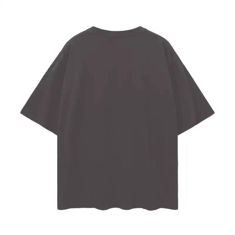 Oversize Deep Drop Blank Tee by Shop FNDMNTLS - Tshirts, Casual Wear, Cotton T-shirt