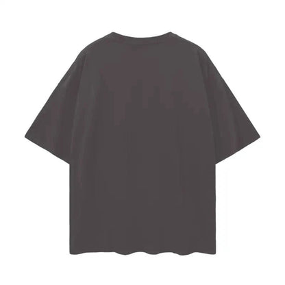 Oversize Deep Drop Blank Tee by Shop FNDMNTLS - Tshirts, Casual Wear, Cotton T-shirt