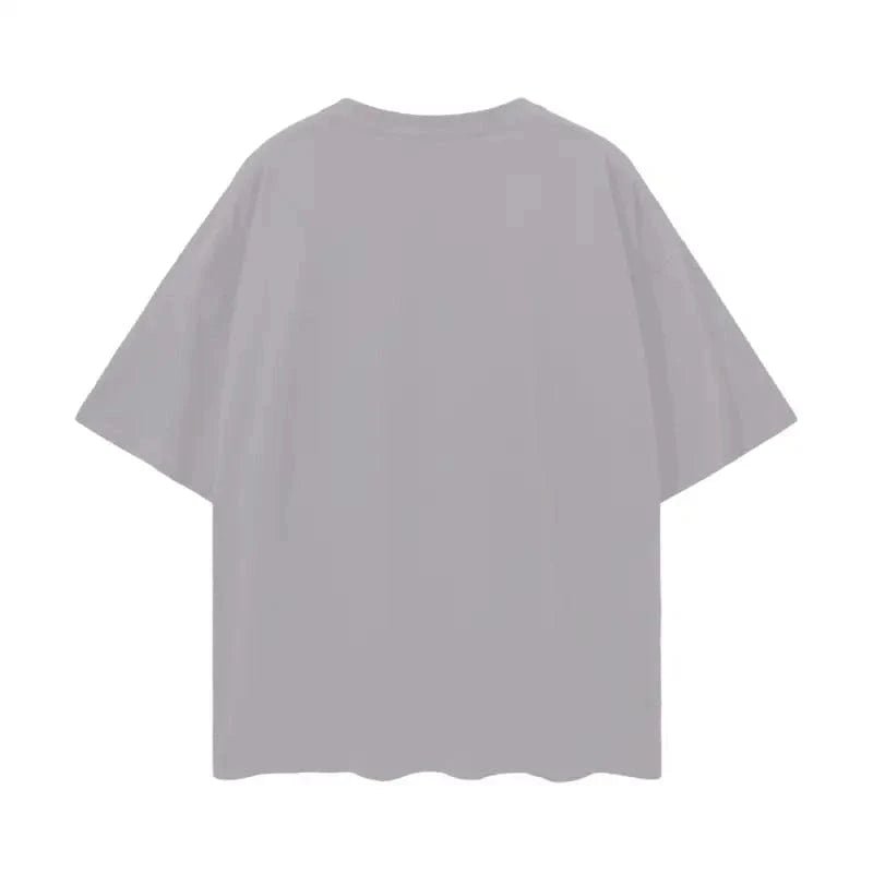 Oversize Deep Drop Blank Tee by Shop FNDMNTLS - Tshirts, Casual Wear, Cotton T-shirt