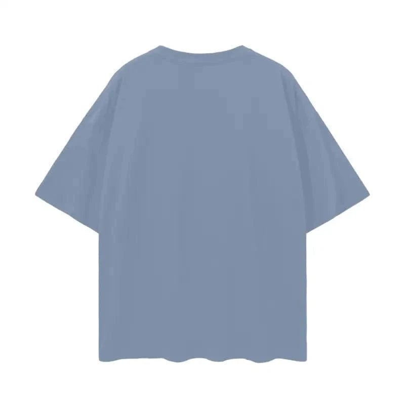 Oversize Deep Drop Blank Tee by Shop FNDMNTLS - Tshirts, Casual Wear, Cotton T-shirt