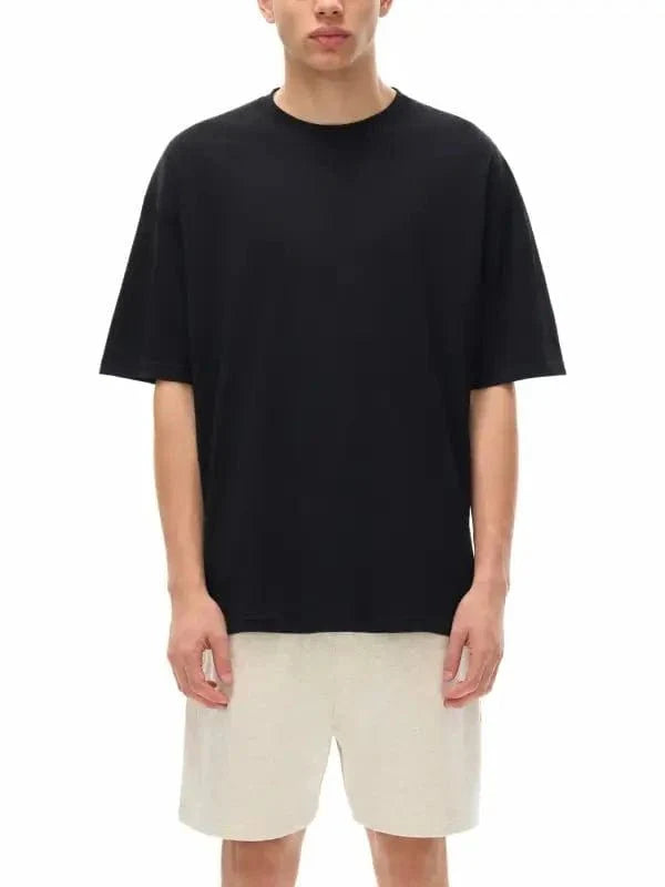 Oversize Deep Drop Blank Tee by Shop FNDMNTLS - Tshirts, Casual Wear, Cotton T-shirt