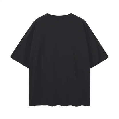 Oversize Deep Drop Blank Tee by Shop FNDMNTLS - Tshirts, Casual Wear, Cotton T-shirt