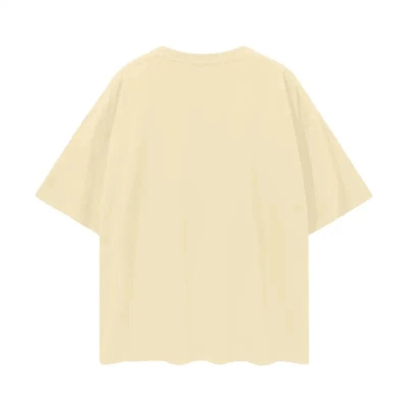 Oversize Deep Drop Blank Tee by Shop FNDMNTLS - Tshirts, Casual Wear, Cotton T-shirt