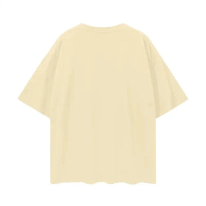 Oversize Deep Drop Blank Tee by Shop FNDMNTLS - Tshirts, Casual Wear, Cotton T-shirt