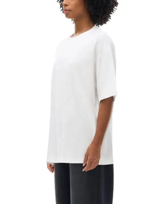 Oversize Deep Drop Blank Tee by Shop FNDMNTLS - Tshirts, Casual Wear, Cotton T-shirt
