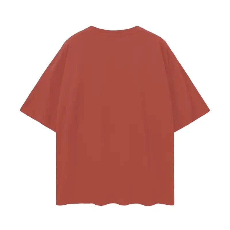 Oversize Deep Drop Blank Tee by Shop FNDMNTLS - Tshirts, Casual Wear, Cotton T-shirt