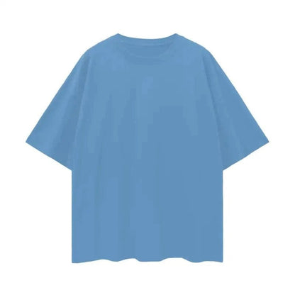 Oversize Deep Drop Blank Tee by Shop FNDMNTLS - Tshirts, Casual Wear, Cotton T-shirt