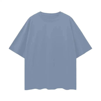Oversize Deep Drop Blank Tee by Shop FNDMNTLS - Tshirts, Casual Wear, Cotton T-shirt