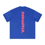 FNDMNTLS. Pink Logo Heavyweight Earth Tone Graphic T-Shirt by Shop FNDMNTLS - Tshirts, ,