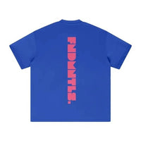 FNDMNTLS. Pink Logo Heavyweight Earth Tone Graphic T-Shirt by Shop FNDMNTLS - Tshirts, ,