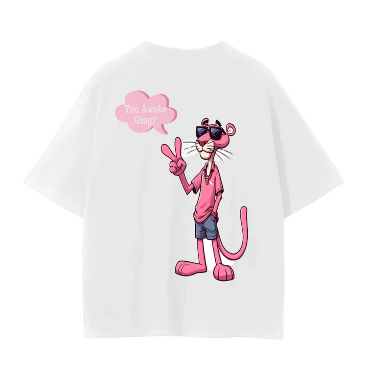 Pink Panther Unisex Seamless T-Shirt - 230 GSM by Shop FNDMNTLS - Tshirts, 100% Cotton, Casual Streetwear
