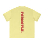 Red Logo Heavyweight Essential Tee 100% cotton streetwear product image | FNDMNTLS
