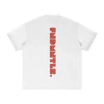 Red Logo Heavyweight Essential Tee 305 GSM fabric product image | FNDMNTLS