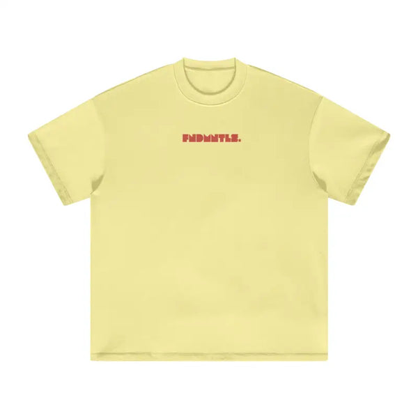 Red Logo Heavyweight Essential Tee 305 GSM cotton t-shirt | FNDMNTLS