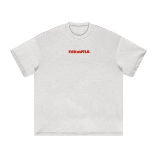 Red Logo Heavyweight Essential Tee earth tone graphic t-shirt | FNDMNTLS