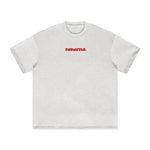 Red Logo Heavyweight Essential Tee earth tone graphic t-shirt | FNDMNTLS