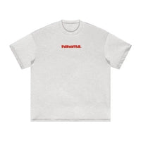 Red Logo Heavyweight Essential Tee earth tone graphic t-shirt | FNDMNTLS