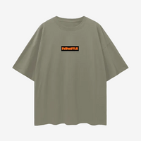 Shattered Back Board Oversize Deep Drop Shoulder Graphic Tshirt by Shop FNDMNTLS - Tshirts, Casual Streetwear, Cotton T-shirt