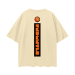 Shattered Back Board Oversize Deep Drop Shoulder Graphic Tshirt by Shop FNDMNTLS - Tshirts, Casual Streetwear, Cotton T-shirt