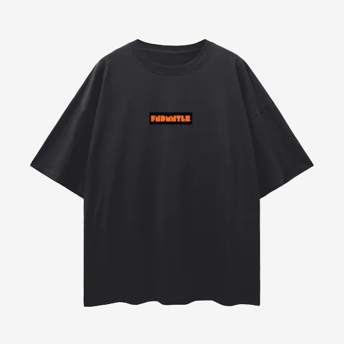 Shattered Back Board Oversize Deep Drop Shoulder Graphic Tshirt by Shop FNDMNTLS - Tshirts, Casual Streetwear, Cotton T-shirt