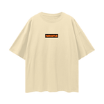 Shattered Back Board Oversize Deep Drop Shoulder Graphic Tshirt by Shop FNDMNTLS - Tshirts, Casual Streetwear, Cotton T-shirt