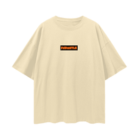 Shattered Back Board Oversize Deep Drop Shoulder Graphic Tshirt by Shop FNDMNTLS - Tshirts, Casual Streetwear, Cotton T-shirt