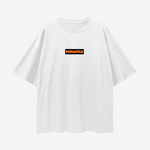 Shattered Back Board Oversize Deep Drop Shoulder Graphic Tshirt by Shop FNDMNTLS - Tshirts, Casual Streetwear, Cotton T-shirt