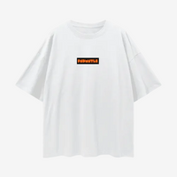 Shattered Back Board Oversize Deep Drop Shoulder Graphic Tshirt by Shop FNDMNTLS - Tshirts, Casual Streetwear, Cotton T-shirt