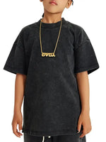 FNDMNTLS Washed Kids Graphic Dino Tee by Shop FNDMNTLS - Tshirts, Casual wear, Cotton