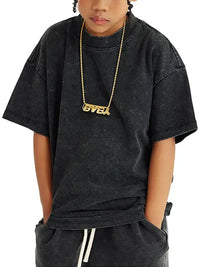 FNDMNTLS Washed Kids Graphic Dino Tee by Shop FNDMNTLS - Tshirts, Casual wear, Cotton