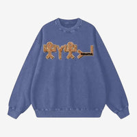 Yahuah Acid Wash Oversize Sweatshirt - FNDMNTLS Streetwear - Casual Fashion - casual wear 