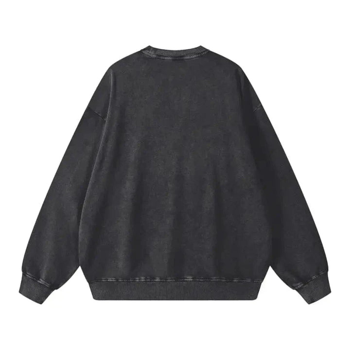 Yahuah Acid Wash Oversize Sweatshirt - Heretic-s Streetwear - Casual Fashion - casual wear -# product_type#