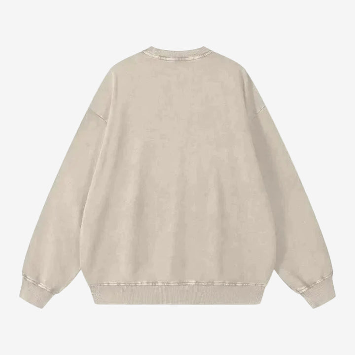 Yahuah Acid Wash Oversize Sweatshirt - Heretic-s Streetwear - Casual Fashion - casual wear -# product_type#