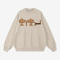Yahuah Acid Wash Oversize Sweatshirt - Heretic-s Streetwear - Casual Fashion - casual wear -# product_type#