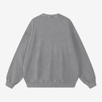 Yahuah Acid Wash Oversize Sweatshirt - FNDMNTLS Streetwear - Casual Fashion - casual wear 