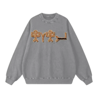 Yahuah Acid Wash Oversize Sweatshirt - FNDMNTLS Streetwear - Casual Fashion - casual wear 
