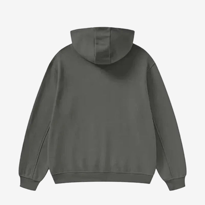 Yahuah High Neck Insulated Fleece Hoodie FNDMNTLS Streetwear Autumn Winter WearCasual Cotton Hoodie