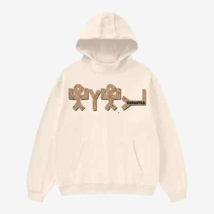 Yahuah High Neck Insulated Fleece Hoodie fndmntls StreetwearAutumn Winter Wear Casual Cotton Hoodie